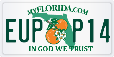 FL license plate EUPP14