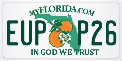 FL license plate EUPP26