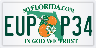 FL license plate EUPP34