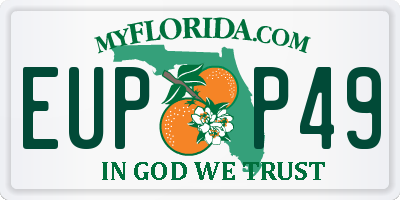 FL license plate EUPP49