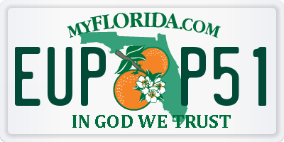 FL license plate EUPP51