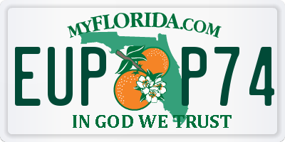 FL license plate EUPP74
