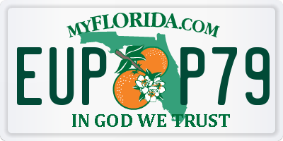 FL license plate EUPP79