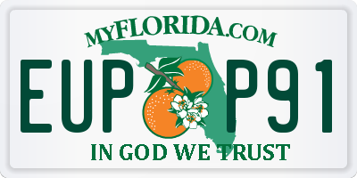 FL license plate EUPP91