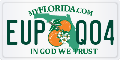 FL license plate EUPQ04