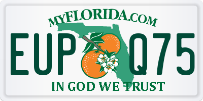 FL license plate EUPQ75