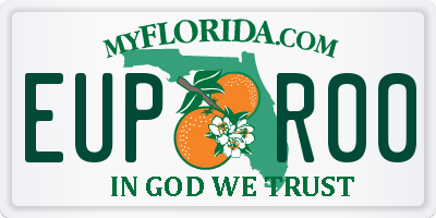 FL license plate EUPR00