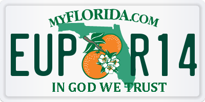 FL license plate EUPR14