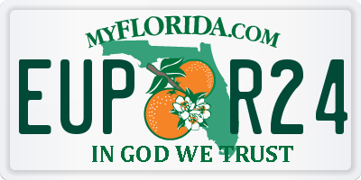 FL license plate EUPR24
