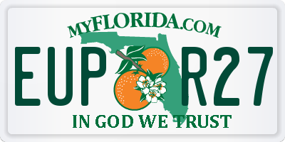 FL license plate EUPR27