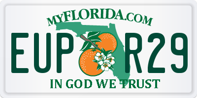 FL license plate EUPR29