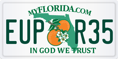 FL license plate EUPR35