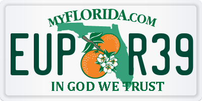 FL license plate EUPR39