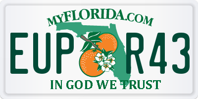 FL license plate EUPR43