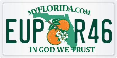 FL license plate EUPR46