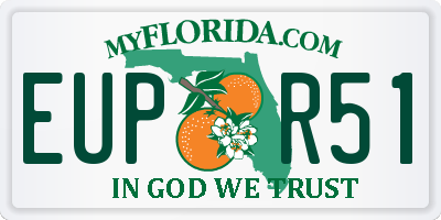 FL license plate EUPR51