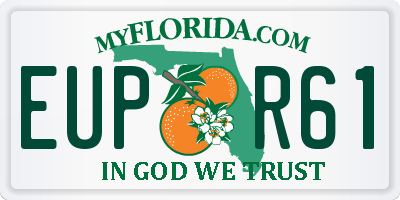 FL license plate EUPR61