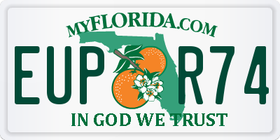 FL license plate EUPR74