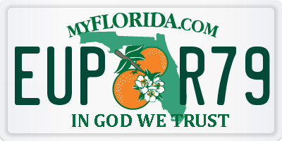 FL license plate EUPR79