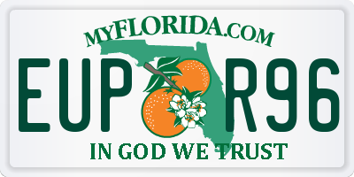 FL license plate EUPR96