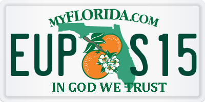 FL license plate EUPS15