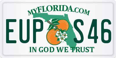 FL license plate EUPS46