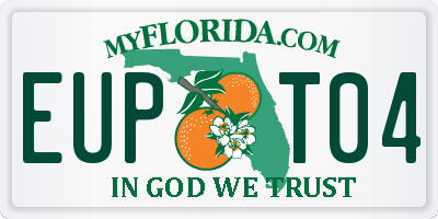 FL license plate EUPT04