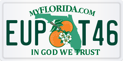 FL license plate EUPT46