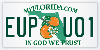 FL license plate EUPU01