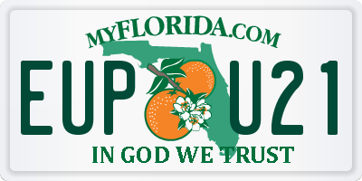 FL license plate EUPU21