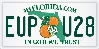 FL license plate EUPU28