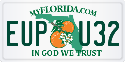 FL license plate EUPU32