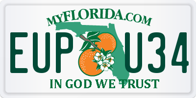 FL license plate EUPU34