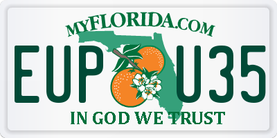 FL license plate EUPU35