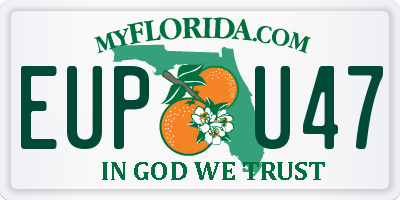 FL license plate EUPU47