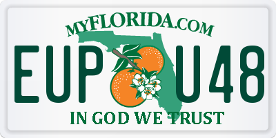 FL license plate EUPU48