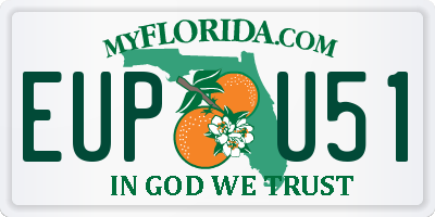 FL license plate EUPU51