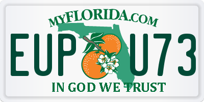FL license plate EUPU73