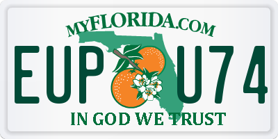 FL license plate EUPU74