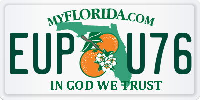 FL license plate EUPU76