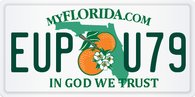 FL license plate EUPU79