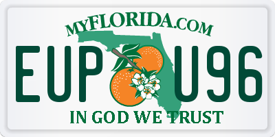 FL license plate EUPU96