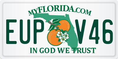 FL license plate EUPV46