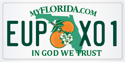 FL license plate EUPX01