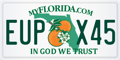 FL license plate EUPX45