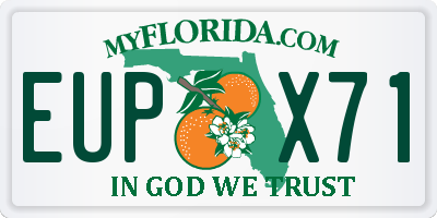 FL license plate EUPX71