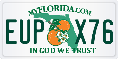 FL license plate EUPX76