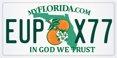 FL license plate EUPX77