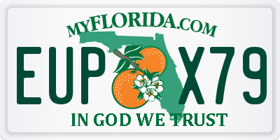 FL license plate EUPX79