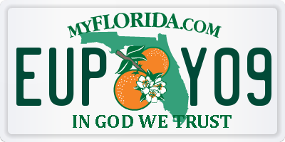 FL license plate EUPY09